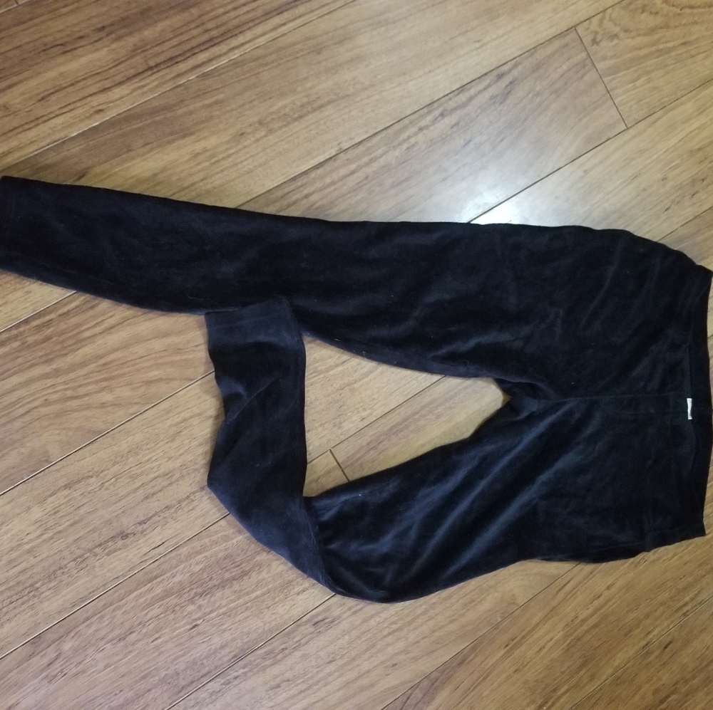 Black corduroy leggings